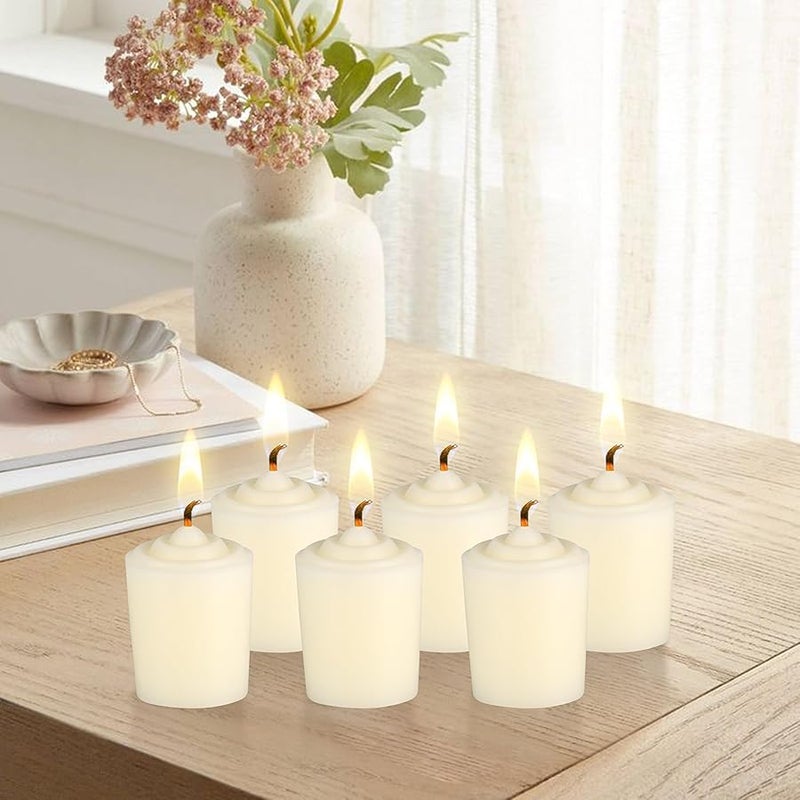 SRG Ivory Unscented 15 Hours Votive Candles Pack of 12 - Image 2