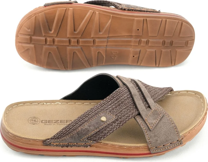 Gezer Summer Men's Artificial Leather Casual Slippers