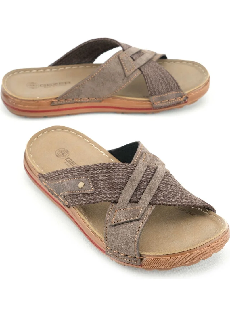 Gezer Summer Men's Artificial Leather Casual Slippers