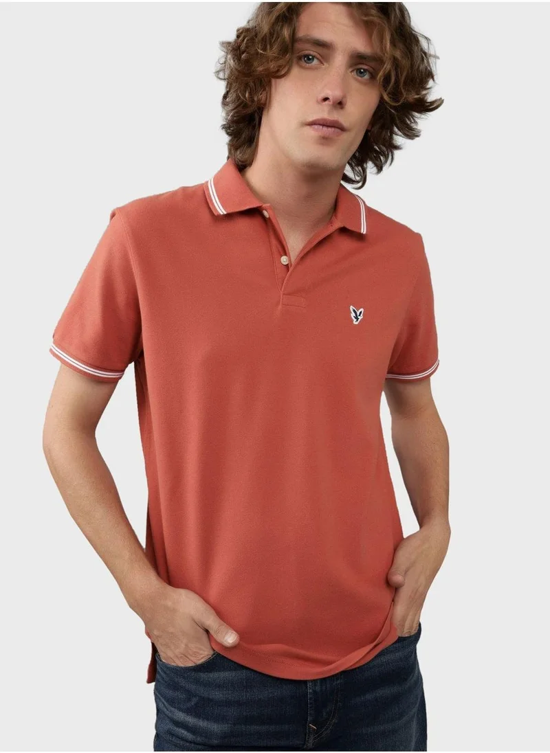 امريكان ايجل Logo Detail Short Sleeve Polo Shirt