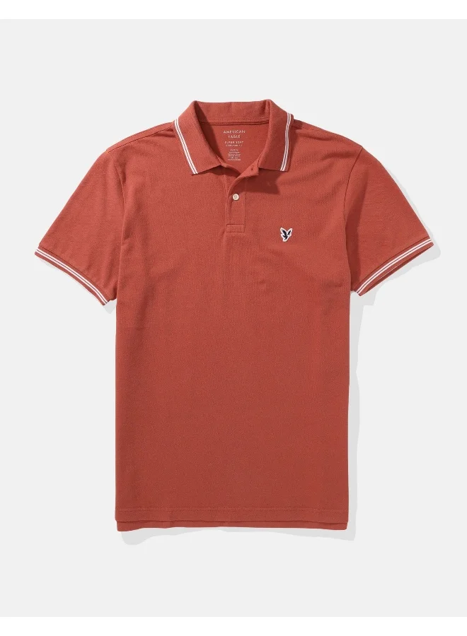 امريكان ايجل Logo Detail Short Sleeve Polo Shirt