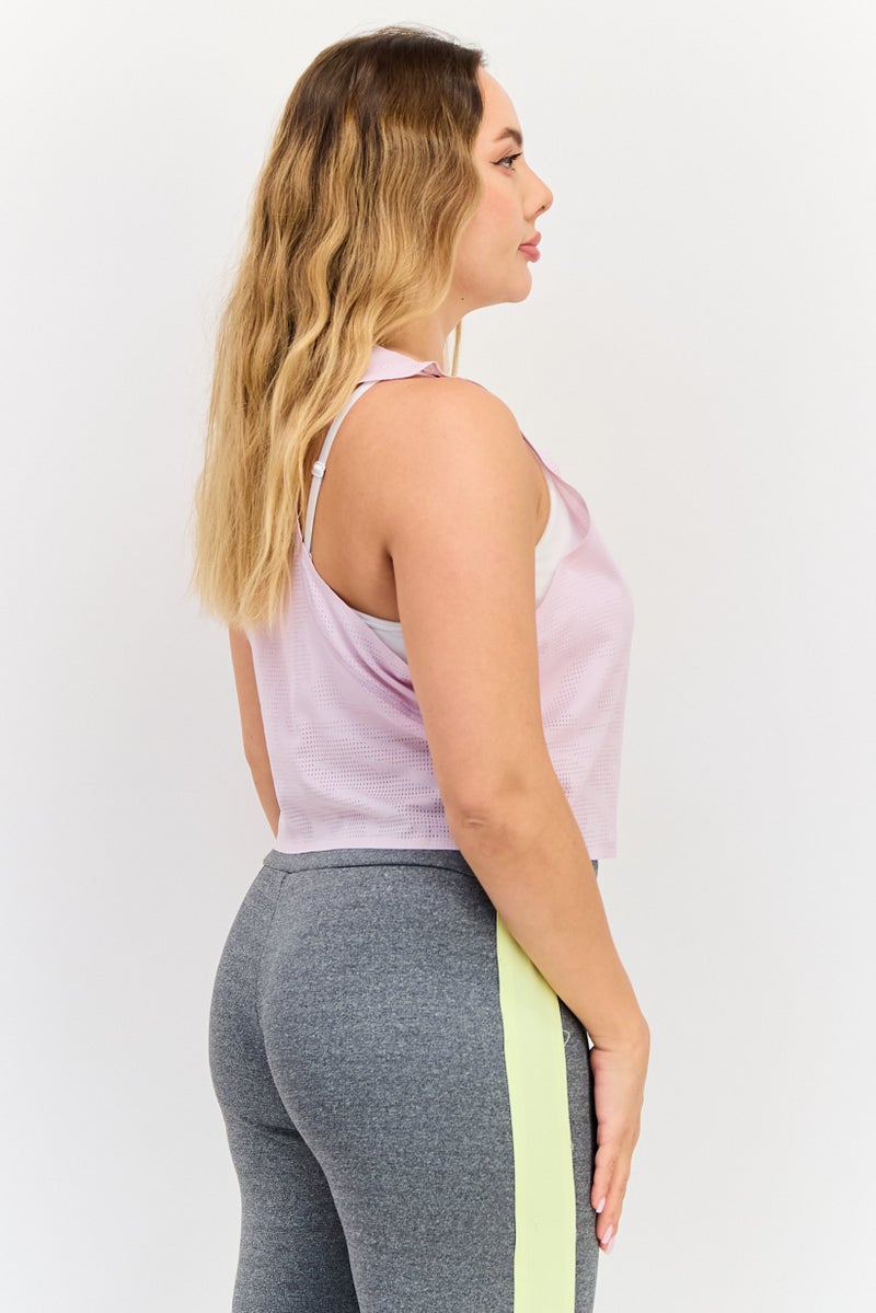 PUMA Women Sportswear Fit Sleeveless Training Tank Top, Lavender - Image 2