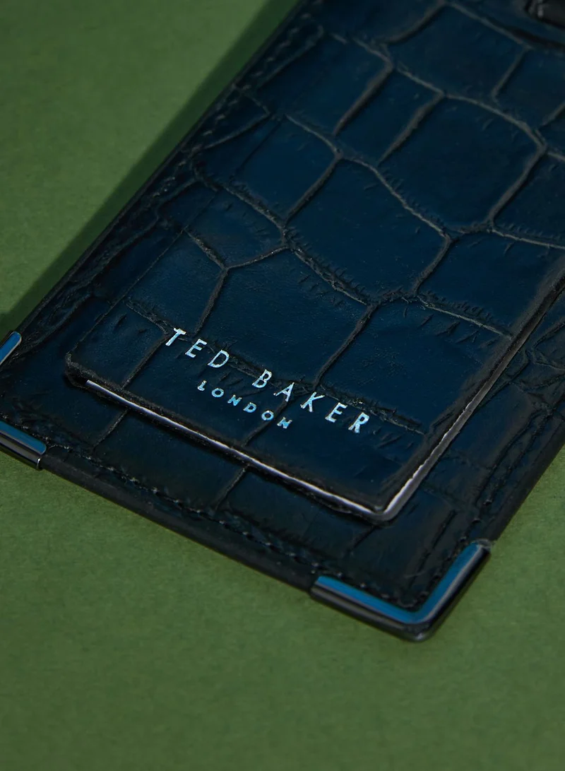 Ted Baker Toure Croc Effect Luggage And Passport Travel Set