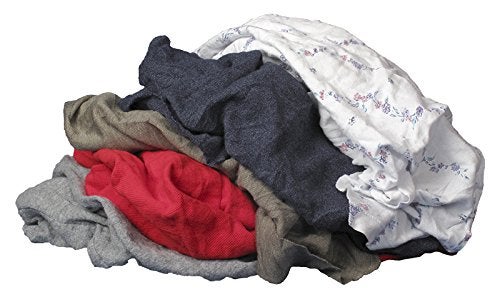 Buffalo Industries 10087PB Recycled Multicolored TShirt Cloth Rags 8 lb bag AllPurpose Rag for Cleaning Paint Spills and Cleanup Staining Polishing Dusting Made from Recycled Materials - Image 4