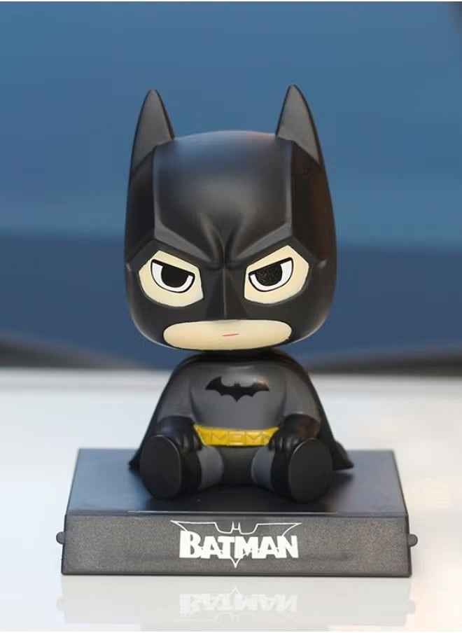 GMORO - Batman Bobblehead with Base for Car Dashboard Decoration, Premium Polyresin Statues, Bobblehead Phone Bracket for Desktop Car Decorations/Collectibles, Gifts for Fans, Friends - Image 1