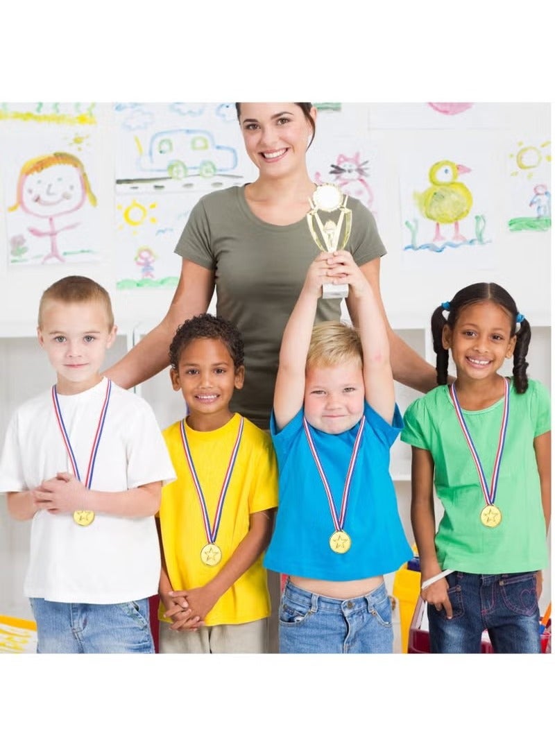 36 Pcs Award Medals Winner,Plastic Gold Medals Silver Medals and Bronze Medals for Kids Sports Award,Games Competition,Talent Show,Spelling Bee,Gymnastic Party Favors and Decorations - Image 3