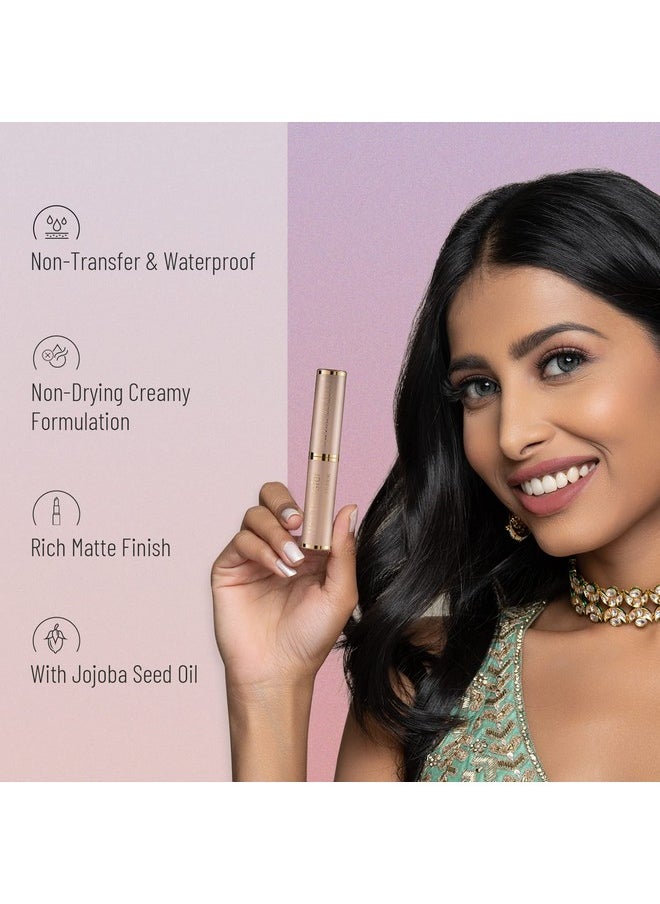 SWISS BEAUTY - Nontransfer Waterproof Lipstick With Jojoba Seed Oil ; Matte Finish ; Longlasting ; Highly Pigmented ; Shade Loud Pink 3Gm - Image 1