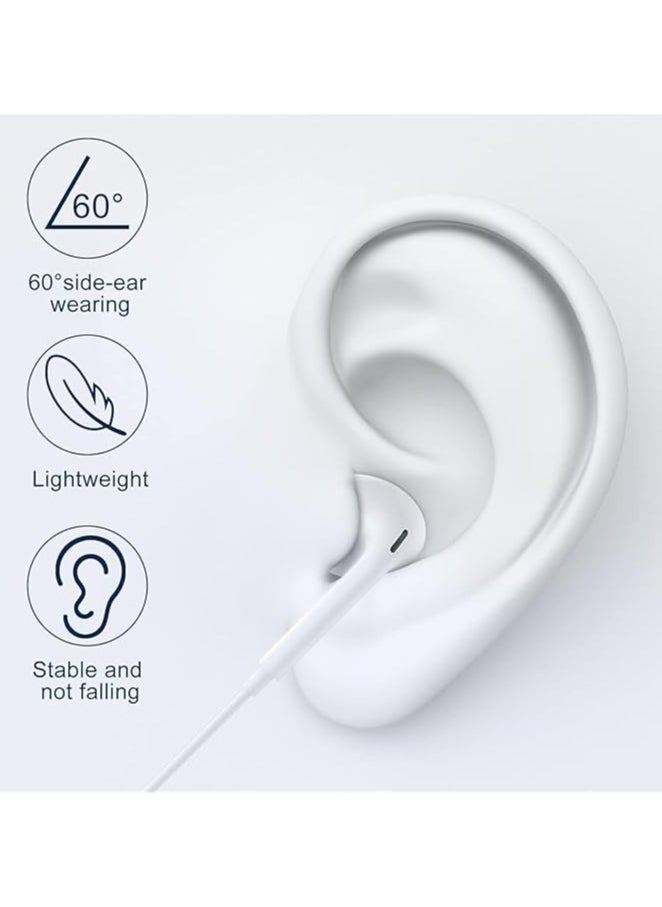 Generic - EarPods With Lightning Connector | iPhone Headphones, [MFI Certified] Earphones Wired Stereo Sound Earbuds with Microphone and Volume Control, Compatible with iPhone 14/13/12/SE/11/XR/XS/X/7/7 Plus/8 - Image 1