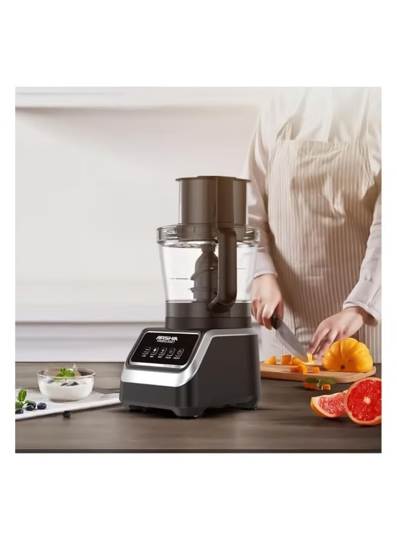Arshia 10 in 1 Food Processor 1000 Watt FP050-3327 Black - Image 3
