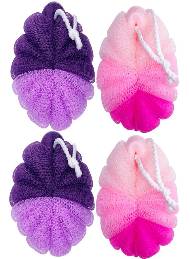 بي بي هاو بيسيك بي بي إتش إيه أو - ليفة استحمام - إسفنجة ليفة - 100 غرام (حجم كبير جدًا) - إسفنجة استحمام - ليفة استحمام لتقشير الظهر - ليفة استحمام للرجال والنساء - عبوة من 4 قطع - Image 1