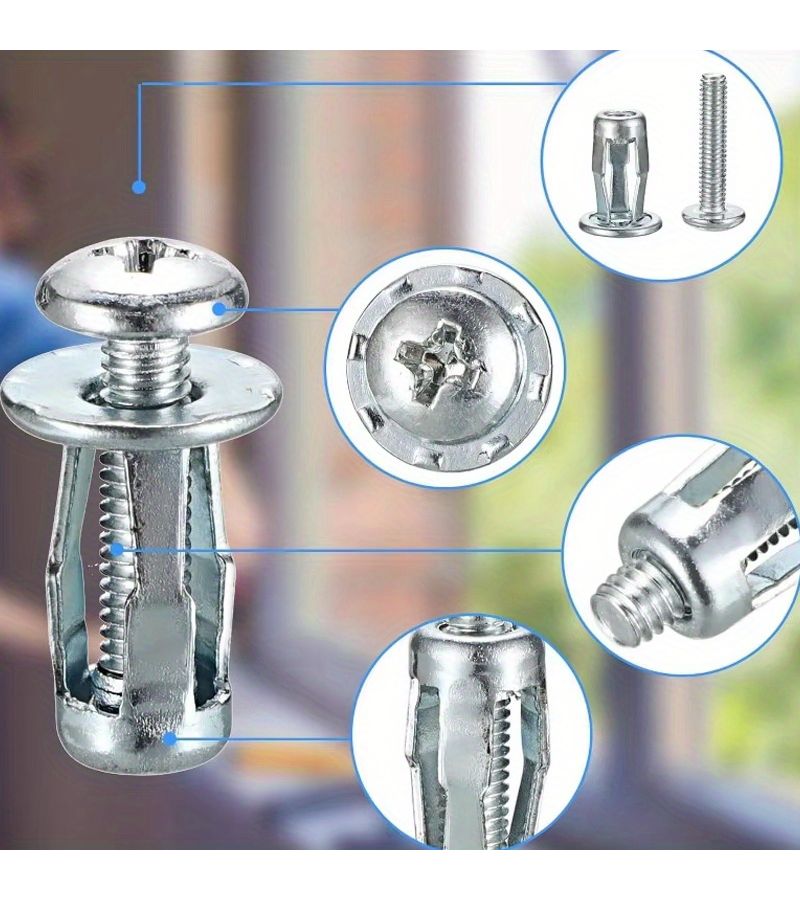 20 Sets Per Pack Expansion Screws Including Nuts And Bolts Hardware Fasteners - Image 5