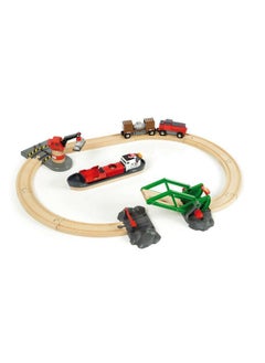 Brio BRIO World - 33061 Cargo Harbor Set | 16-Piece Train Set with Accessories Wooden Tracks | Ideal Gift for Kids Aged 3+ | Certified Sustainable Materials  - Image 4