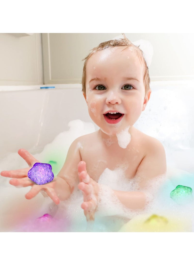 Suntown 12 Pcs Baby Bath Toys, Twinkle Star Glowing Color Changing Star Glowing Color Changing LED Light Baby Light Up Bathtub Toys for Bathroom Shower Game Swimming Pool Party - Image 5