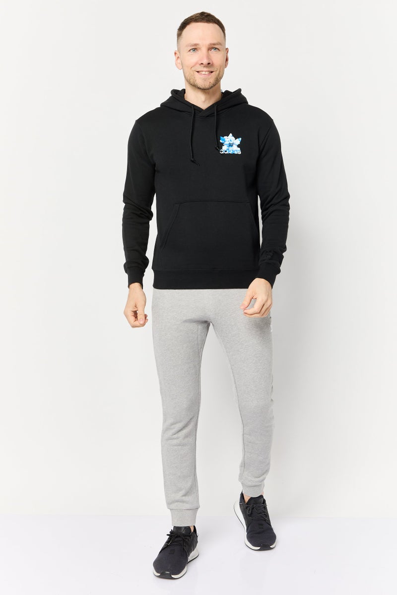 adidas Originals Men Sportswear Fit Long Sleeves Training Hoodies, Black  - Image 2