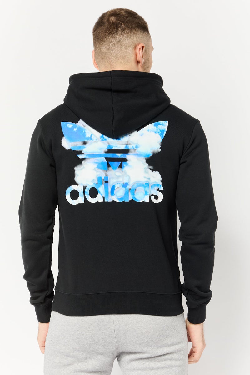 adidas Originals Men Sportswear Fit Long Sleeves Training Hoodies, Black  - Image 4