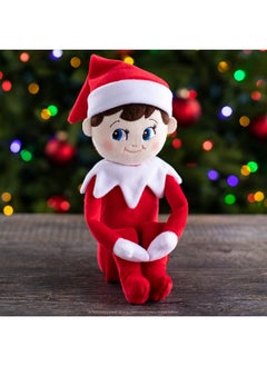 The Elf on the Shelf The Elf on the Shelf Plushee Pals - 17-inch The Elf on the Shelf Scout Elf Plush Toys Blue Eyed Boy- Huggable and Lovable Stuffed Elf Plush  - Image 5