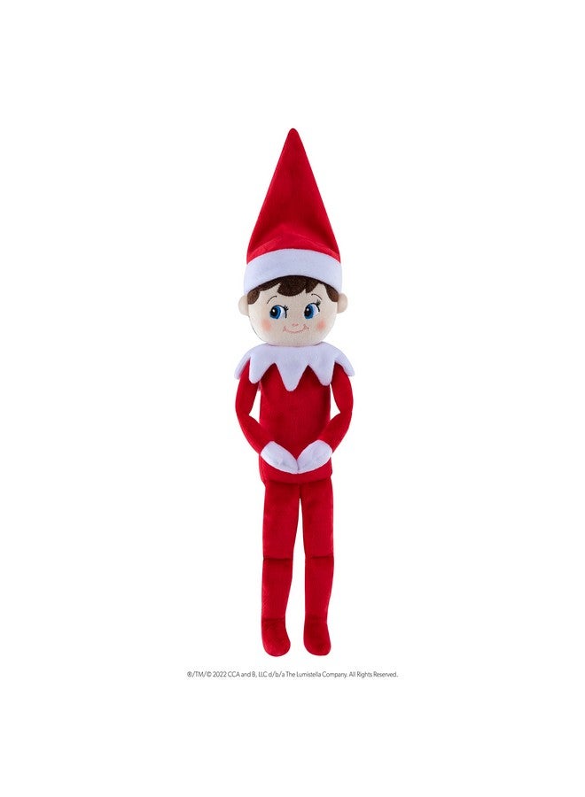 The Elf on the Shelf Plushee Pals - 17-inch The Elf on the Shelf Scout Elf Plush Toys Blue Eyed Boy- Huggable and Lovable Stuffed Elf Plush