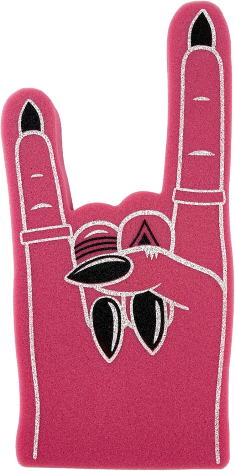 FUNSTITUTION Giant Foam Finger 18 Inch- Number 1 DIY Blank Foam Hand for All Occasions - Cheerleading for Sports - Exciting Vibrant Colors use as Celebration Pom Poms- Great for Athletics Local Sport Events Games - Image 1