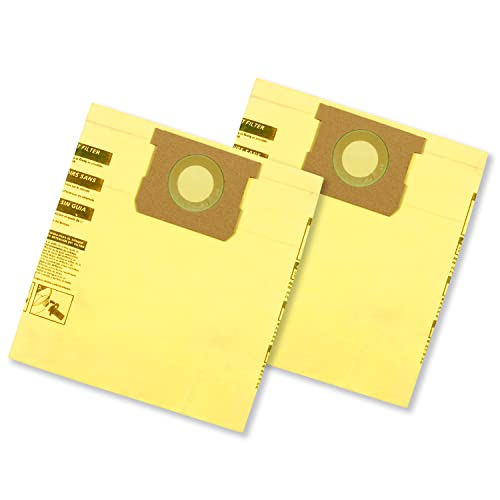 SHOPVAC Shop-Vac 9067133 High Efficiency Disposable Vacuum Filter Bags, Fits 5-8 Gallon Tanks, Enhanced Filtration and Dust Control, (2-Pack) - Image 1