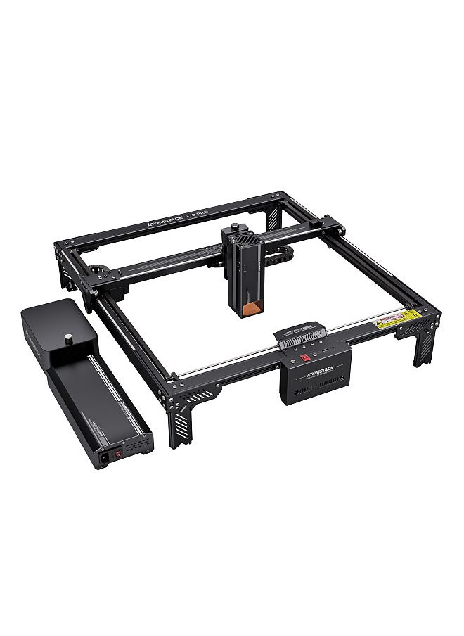 ATOMSTACK A70 PRO Laser Engraver 77W COS Blue Light Laser Power with F60 Air Assist Set 24000mm/min Engraving Speed and Offline Working 0.01mm Precision  - Image 1