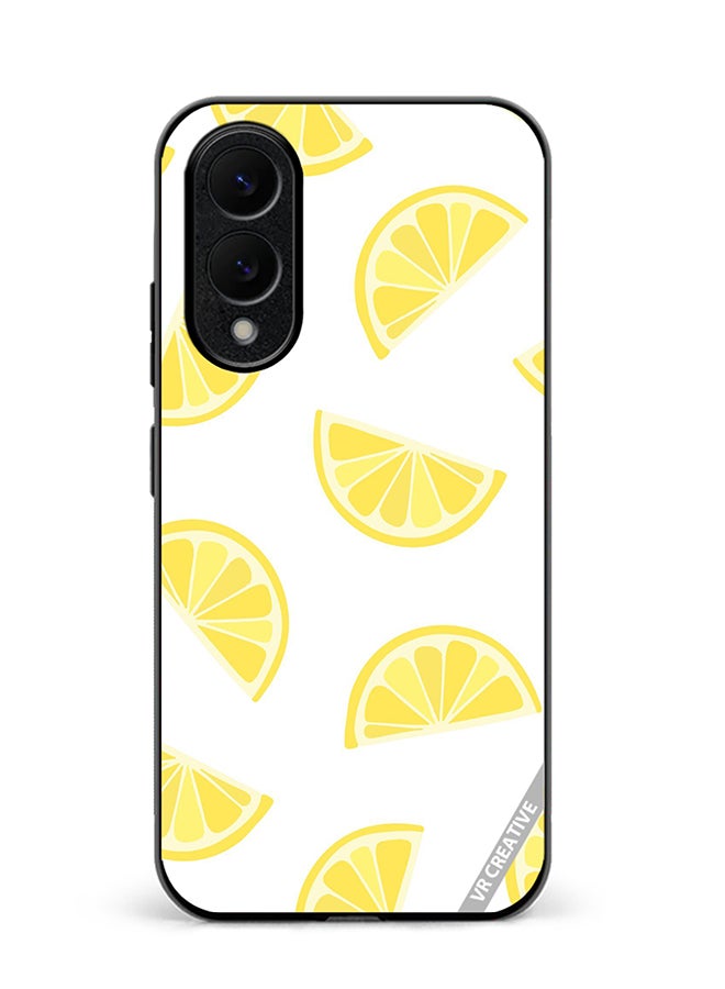VR CREATIVE Protective Case Cover For Samsung Galaxy S25 Edge Lemonie Design Multicolour