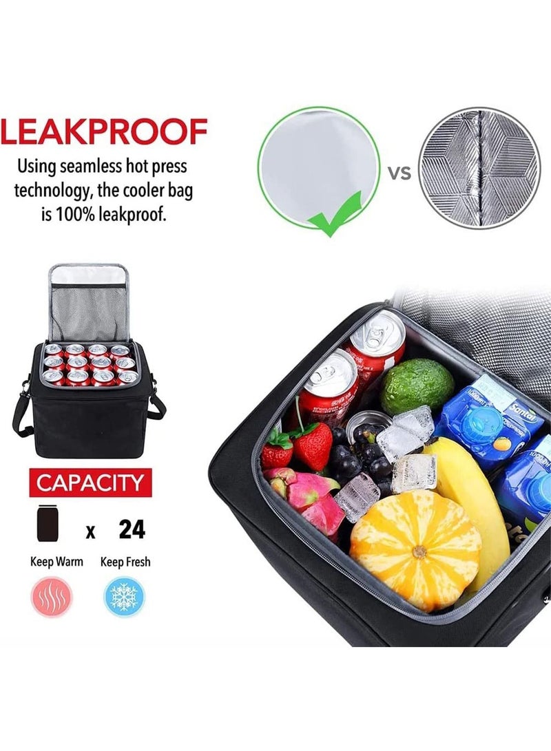 GT-Wheel Collapsible Car Boot Organizer Heavy Duty Trunk Storage with Insulated Leakproof Cooler Bag - Image 4