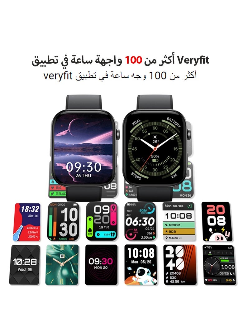 “ساعة ذكية إبسون AMOLED بقياس 1.99 بوصة مع الرد / إجراء المكالمات، مقاومة للماء 3ATM / معدل ضربات القلب / ضغط الدم / متتبع النوم - pzsku/Z90E40CC50298926976DAZ/45/_/1730691265/6ca9bb7b-7114-4620-8ef4-adc4e287acdb