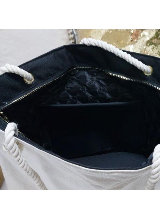 Women's Beach Bag, Multi purpose tote bag, Summer gift, Sea bag, 47 cm *37 cm, One sided printing, Special gif t for women  - Image 2