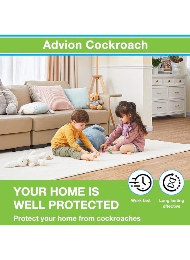 advion Cockroach Killer Gel Bait (1 Tube +1 Plunger +1 Tip) 30g, Fast Roach Killer, Long-Lasting Pest Control for Home & Kitchen - Image 2