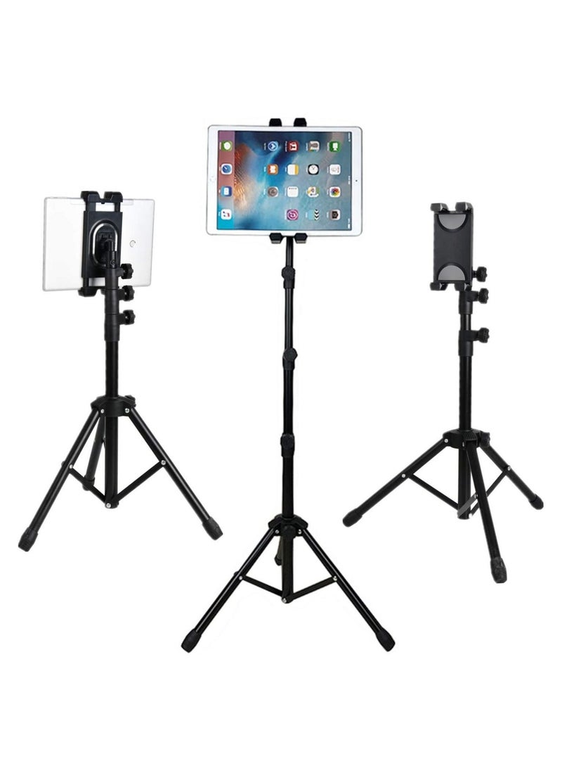 iPad Tripod Mount Tablet Holder Stand, 360 Adjustable Cradle Bracket Tripod Mount for Apple iPad Pro 12.9, iPad Pro 11, iPad Pro 10.5, iPad Pro 9.7, iPad Air 10.9 - Image 1