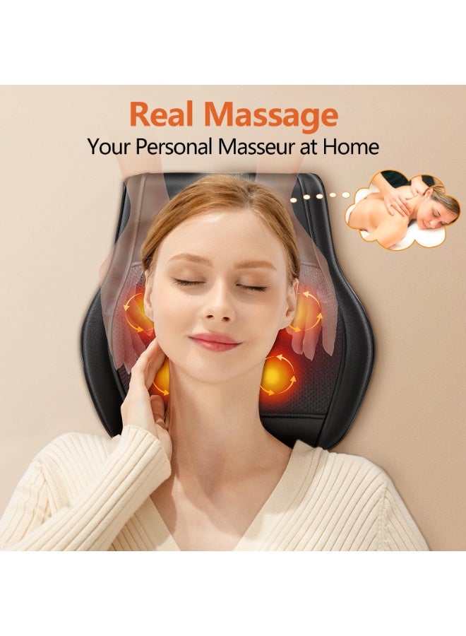 ASIV Neck and back massager, used to relieve pain in deep tissues and heat. Finger pressure shoulder massager with bidirectional rotation of the head, neck, back, shoulders and legs, a gift for mom and dad  - Image 3