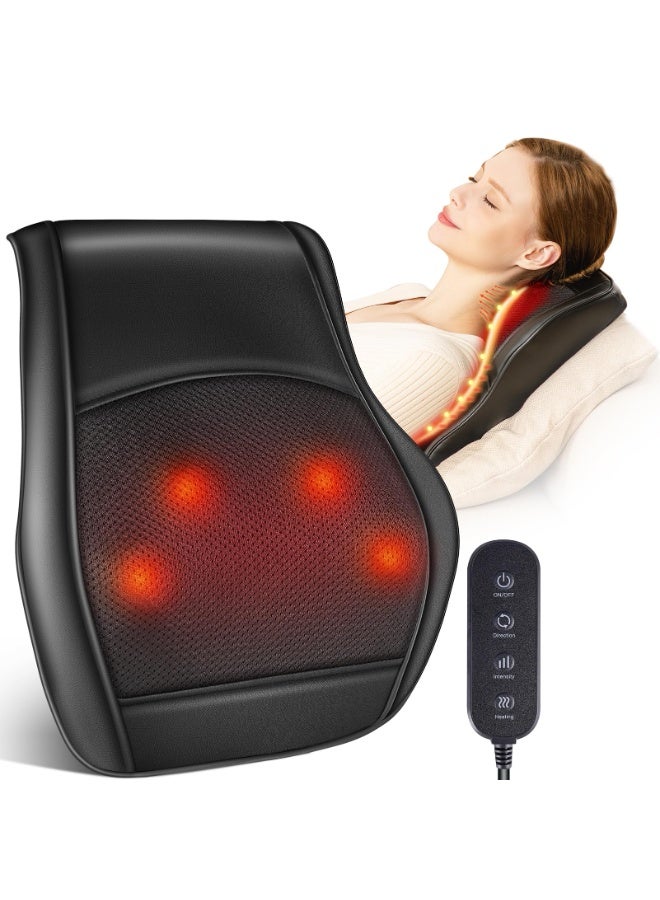 ASIV Neck and back massager, used to relieve pain in deep tissues and heat. Finger pressure shoulder massager with bidirectional rotation of the head, neck, back, shoulders and legs, a gift for mom and dad  - Image 1