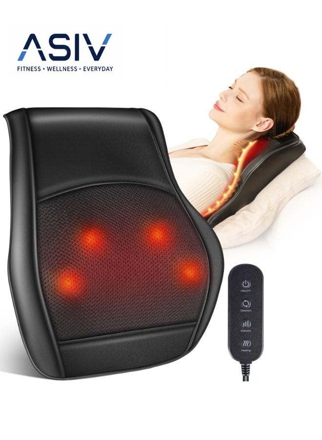 ASIV Neck and back massager, used to relieve pain in deep tissues and heat. Finger pressure shoulder massager with bidirectional rotation of the head, neck, back, shoulders and legs, a gift for mom and dad - Image 1