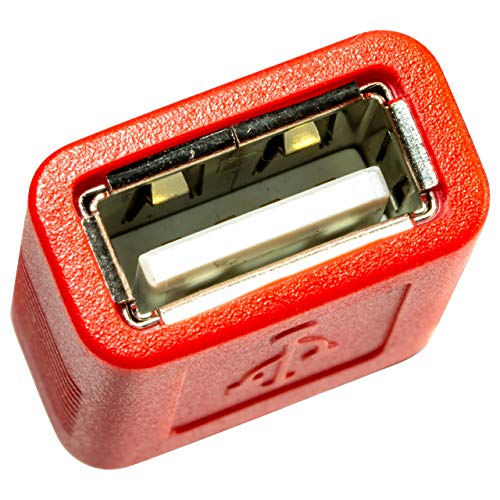 NTW Secure Charging USB Adapter, red, Small (NUSB-KDL5-RD) - Image 5