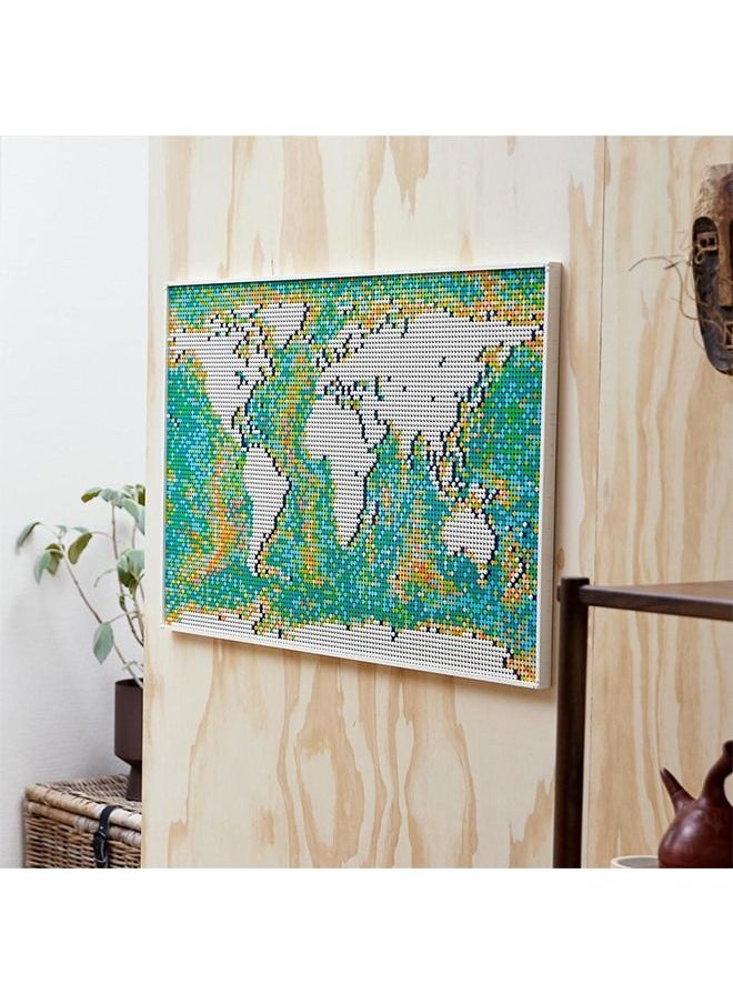 LEGO - 11,695 Pieces Lego Art World Map 31203 Building Kit - Image 1