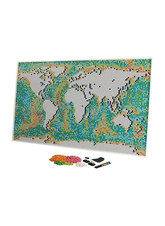 LEGO - 11,695 Pieces Lego Art World Map 31203 Building Kit - Image 1