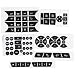 BYOBYO 6Sheets Dash Button Repair Kit AC Central Control Button Stickers Window Button Repair Decals Stickers for Mercedes Benz 20072014 Car Accessories Black - Image 2