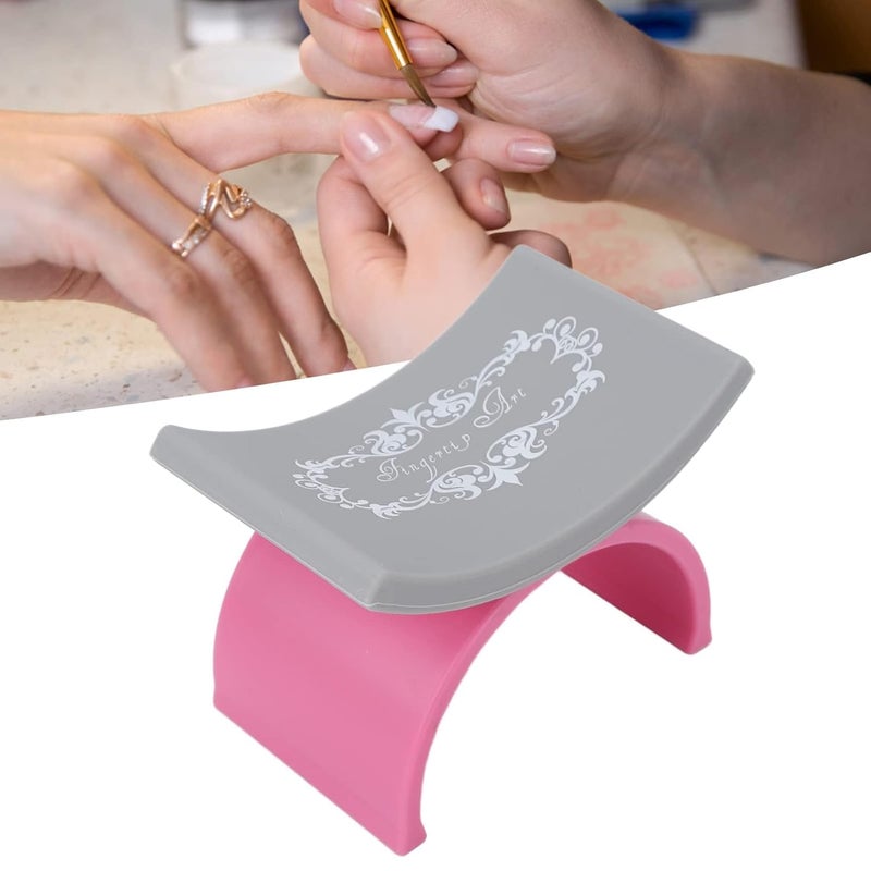 URBAN BOX URBAN BOX Nail Arm Rest Cushion Table Manicure U Shaped Hand Pillow Holder Manicure Hand Rest Soft Silicone Nail Arm Rest Stand for Nails Art DIY for Nails Art Salon Home Use - Image 1