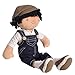 Tikiri Ethically Sri Lankan Tikiri Toys Joe Fabric Baby Doll Boy Baby Doll in Dungaree and Cap Ages 6 Months Up - Image 3