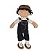 Tikiri Ethically Sri Lankan Tikiri Toys Joe Fabric Baby Doll Boy Baby Doll in Dungaree and Cap Ages 6 Months Up - Image 2