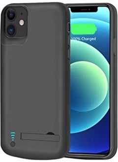 Battery Case for iPhone 12/13 Mini Rechargeable Extended Battery Charging Case for iPhone 13/12 Mini [5.4"] External Backup Battery Power Bank Charger Case, Adds 100% Battery to your Phone