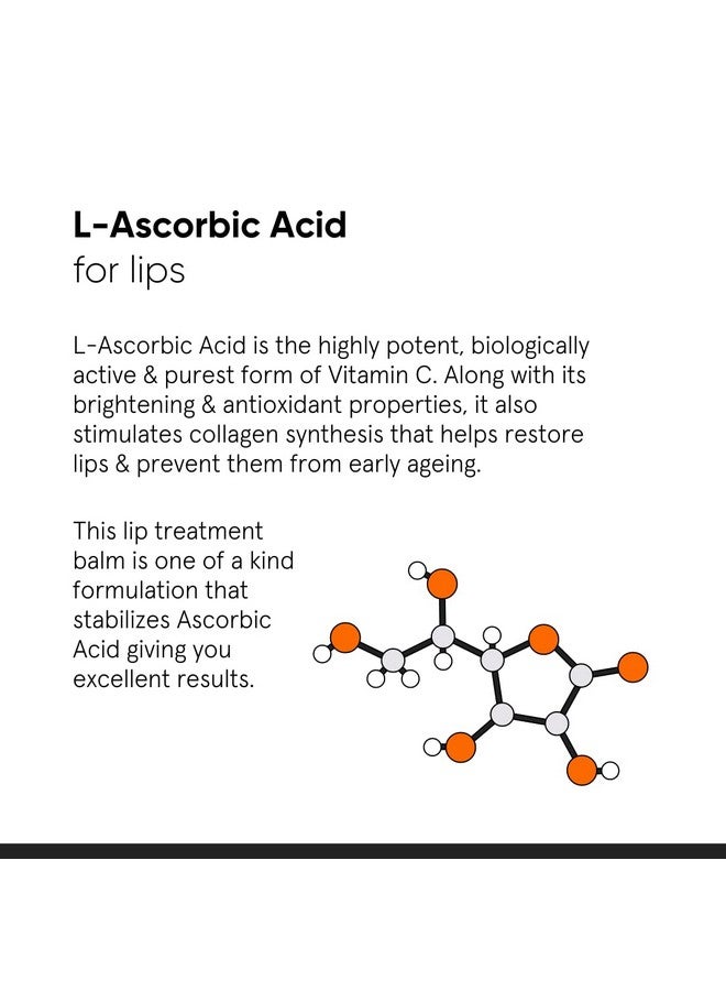 Minimalist 8% L-Ascorbic Acid Lip Treatment Balm with Vitamin E, Radianskin & Glycerine for Pigmented & Dark Lips | For Women & Men | 12 gm - Image 4