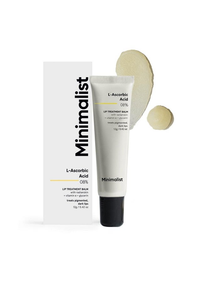 Minimalist 8% L-Ascorbic Acid Lip Treatment Balm with Vitamin E, Radianskin & Glycerine for Pigmented & Dark Lips | For Women & Men | 12 gm - Image 1