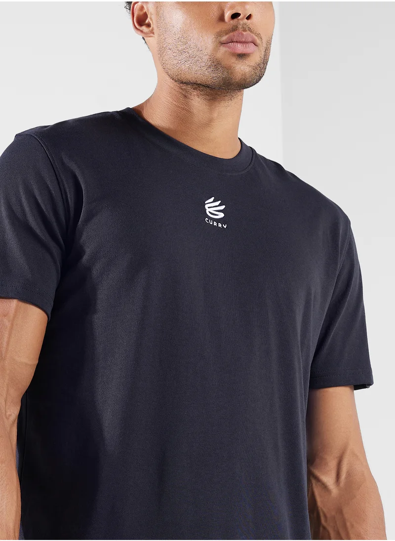 UNDER ARMOUR Curry Heavyweight Logo T-shirt