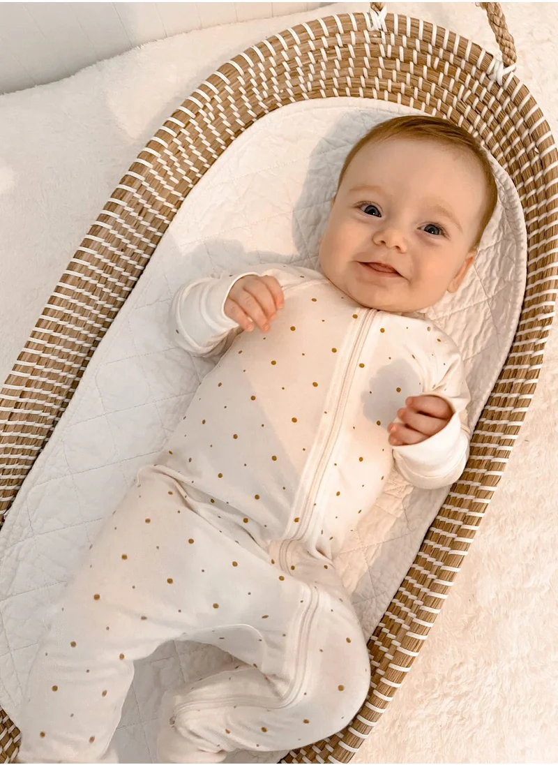Elli Junior Bamboo Two Way Zip Pyjamas Golden dots
