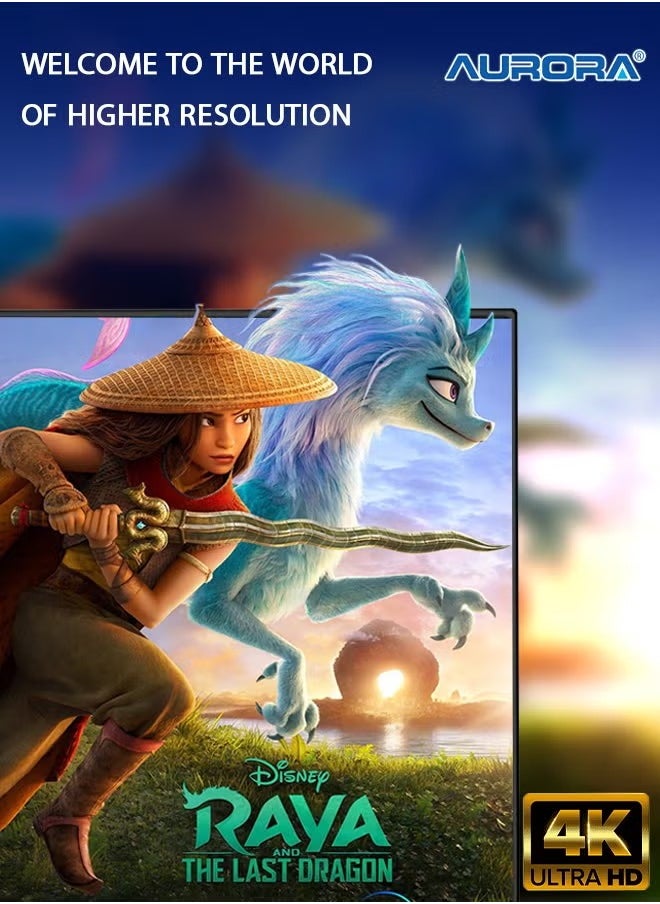 AURORA - 55 Inch 4K Ultra HD Smart tv-Android 14 flat & lnnolux screen,Support-Wi-Fi, USB Connectivity-AR-55LPS - Image 1