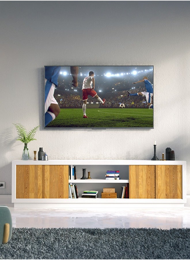 AURORA - 55 Inch 4K Ultra HD Smart tv-Android 14 flat & lnnolux screen,Support-Wi-Fi, USB Connectivity-AR-55LPS - Image 1