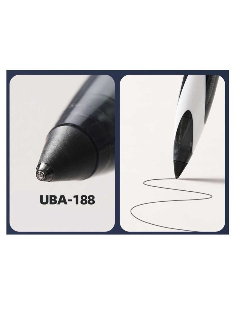Uniball Air Micro Black Ink Roller Pen Off-white Colour Barrel  - Image 2