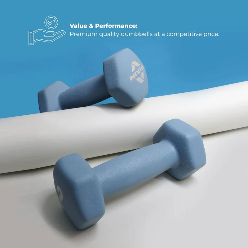 Nivia  Nivia Neoprene Dumbbells - 2 Kg Set  | Best Price UAE