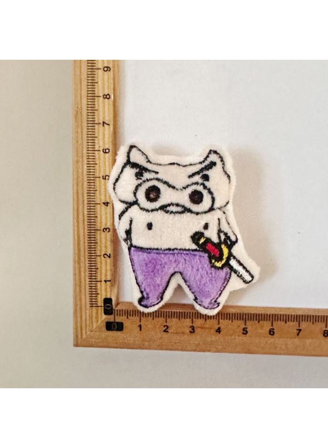 Variant Crayon Shin Cartoon Plush Animal DIY Accessories Decoration Accessories Shoes And Hats Clothing Accessories Socks Decoration-Color:Left Door Guard With Sword  - Image 1